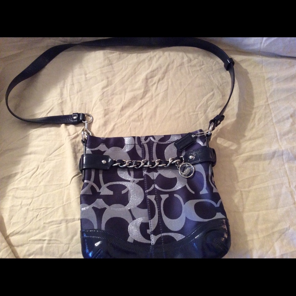Cute Blue & Silver Coach Crossbody!
